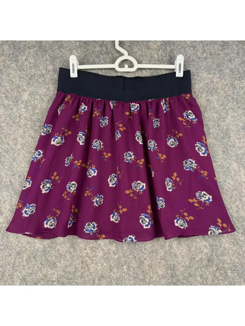 Women’s Skirt Burgundy Floral Sequins Whimsigoth Fairy Gothic Mystical Large 104